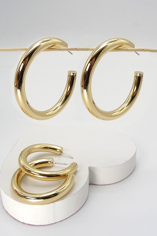 Chunky Hoop Earrings